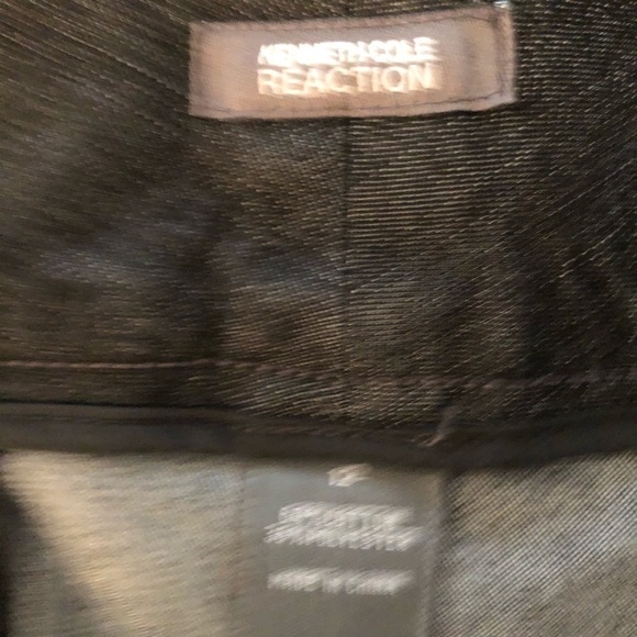 Kenneth Cole size 12 black lightweight denim mini skirt stretch NWOT - Picture 3 of 7